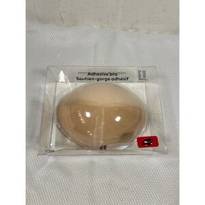 H&M Adhesive Bra C/D Beige Nude Strapless Backless Wingless Womens